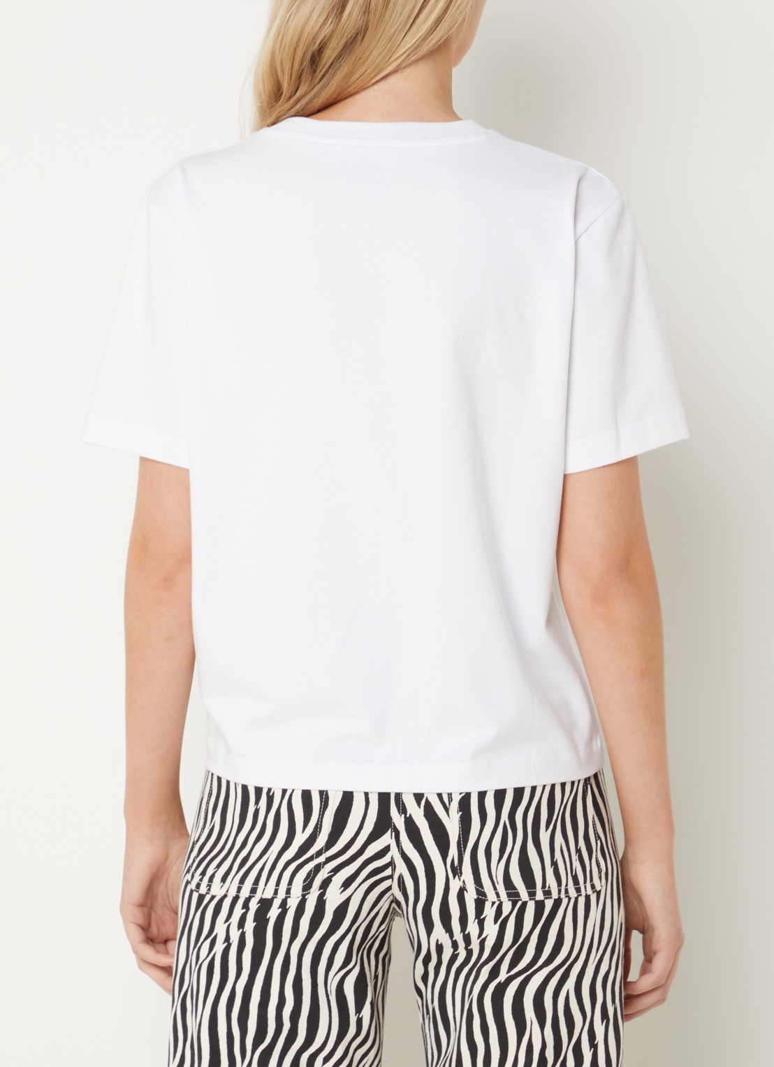 French Connection Rallie t-shirt met rijgdetail - achterkant wit