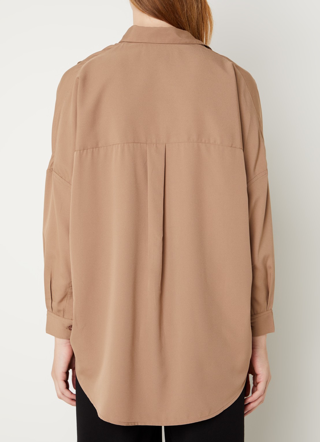 French Connection Rhodes oversized tuniek - achterkant zand