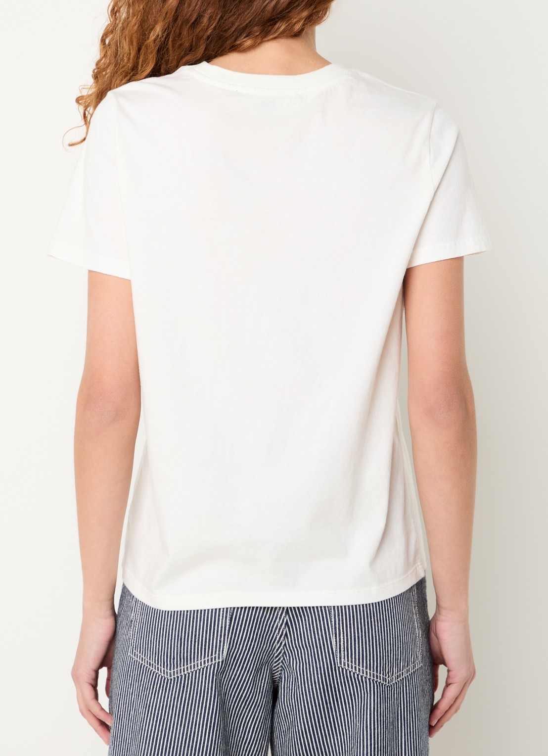 French Connection T-shirt met pailletten - achterkant gebroken wit