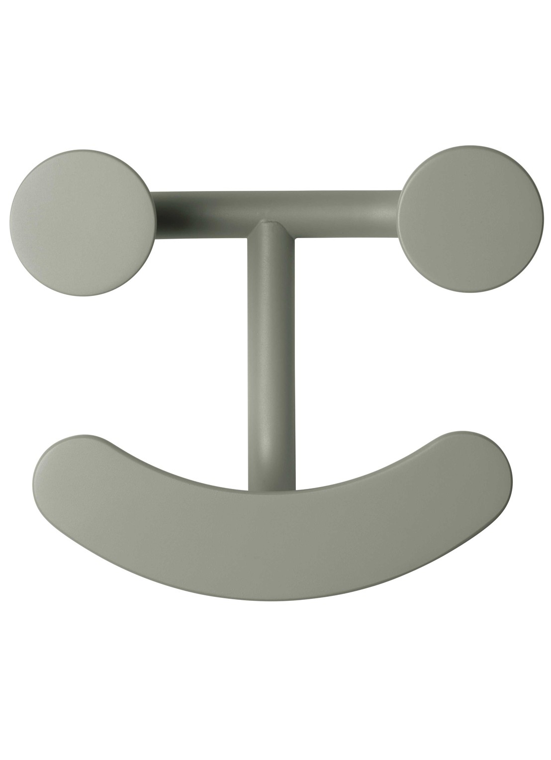 Fritz Hansen Happy Hook wandkapstok - voorkant grijs