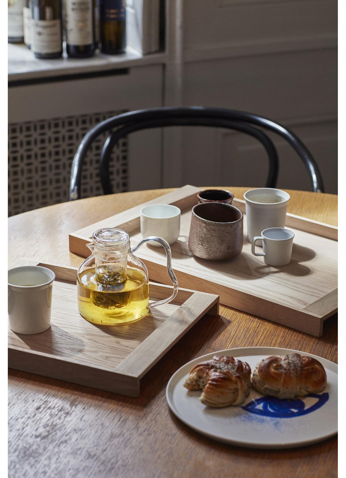 Fritz Hansen No.10 dienblad 36,5  x 30 cm - achterkant 3 beige