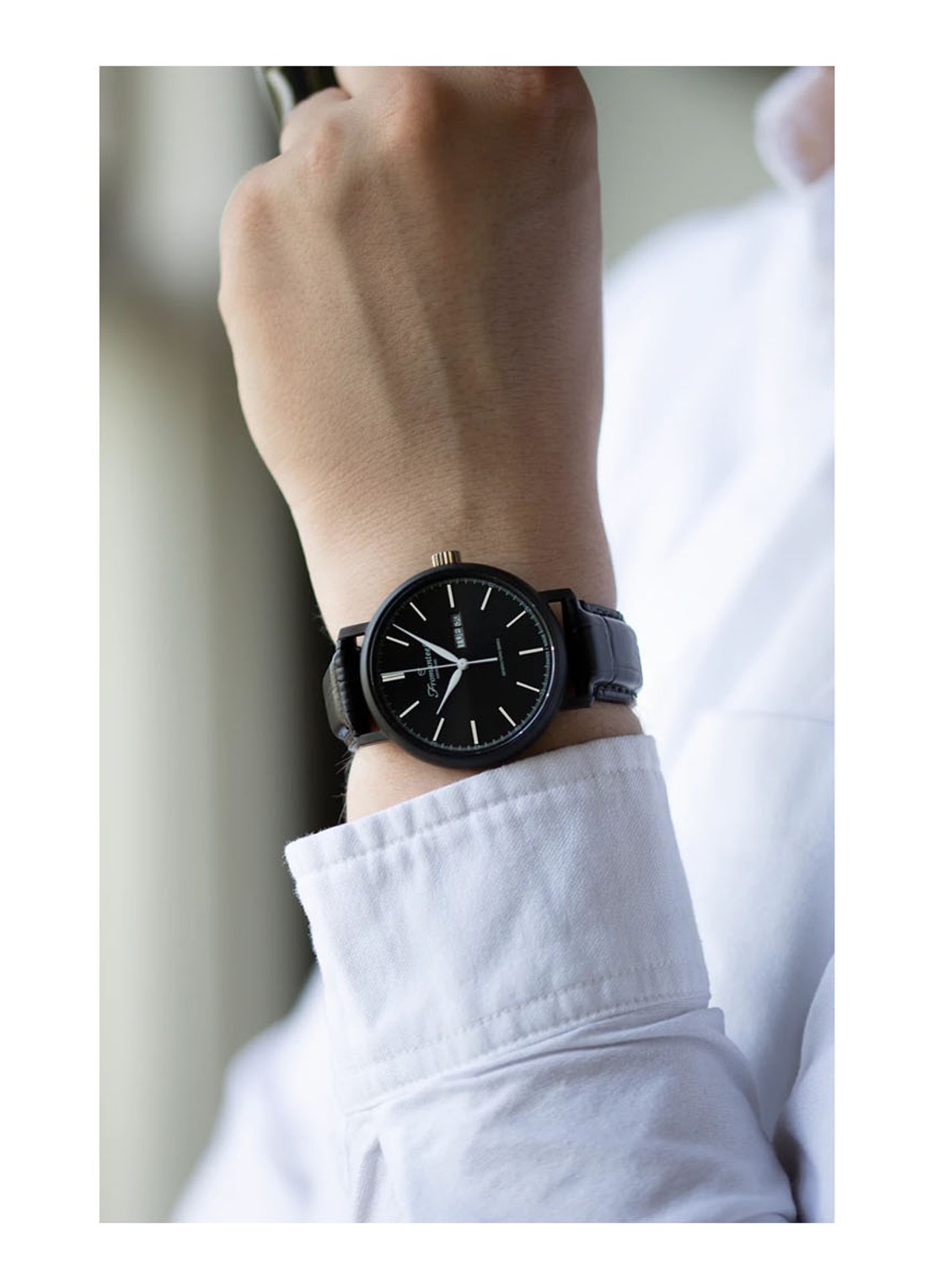 Fromanteel Generations Day Date horloge GS-0805-004 - detail 4 zwart