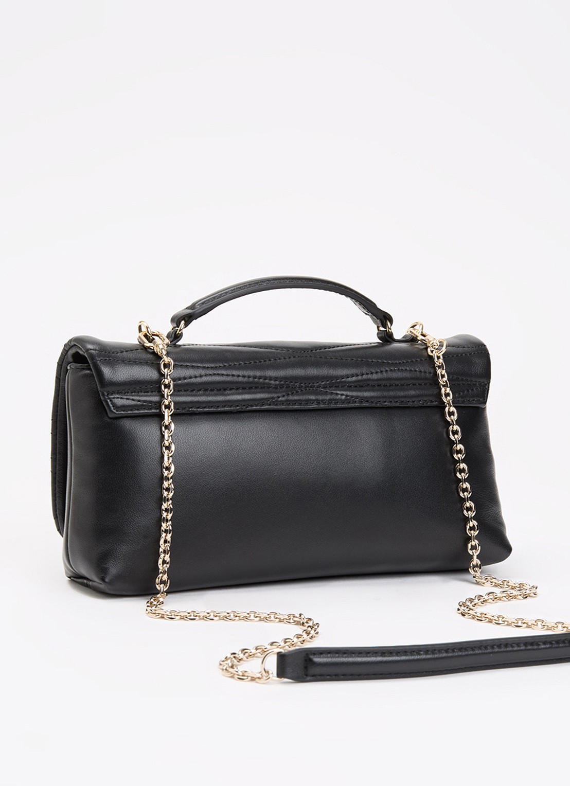 FURLA 1927 Mini crossbodytas van leer - achterkant zwart
