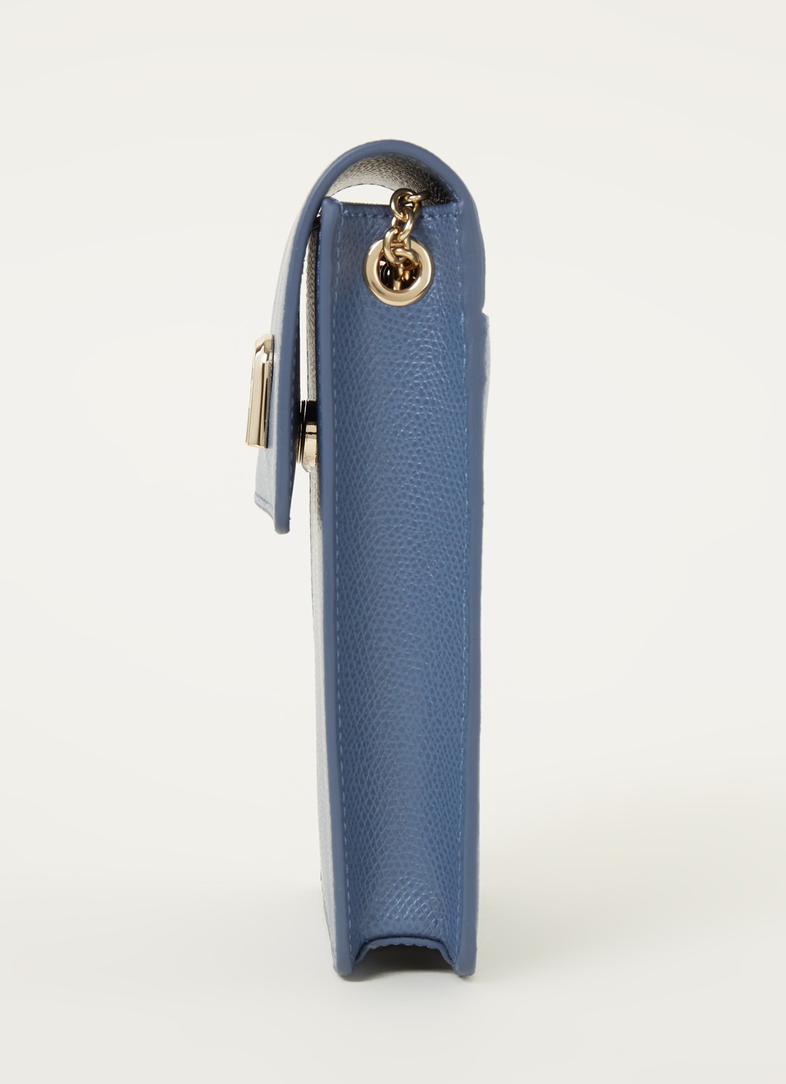 FURLA 1927 Mini Vertical crossbodytas van leer - detail 3 blauw