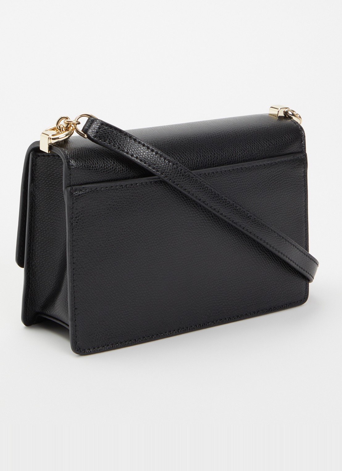 FURLA 1972 Mini crossbodytas van leer - achterkant 2 zwart