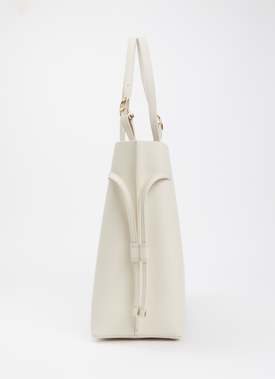 FURLA Ava L schoudertas van kalfsleer - detail 3 creme