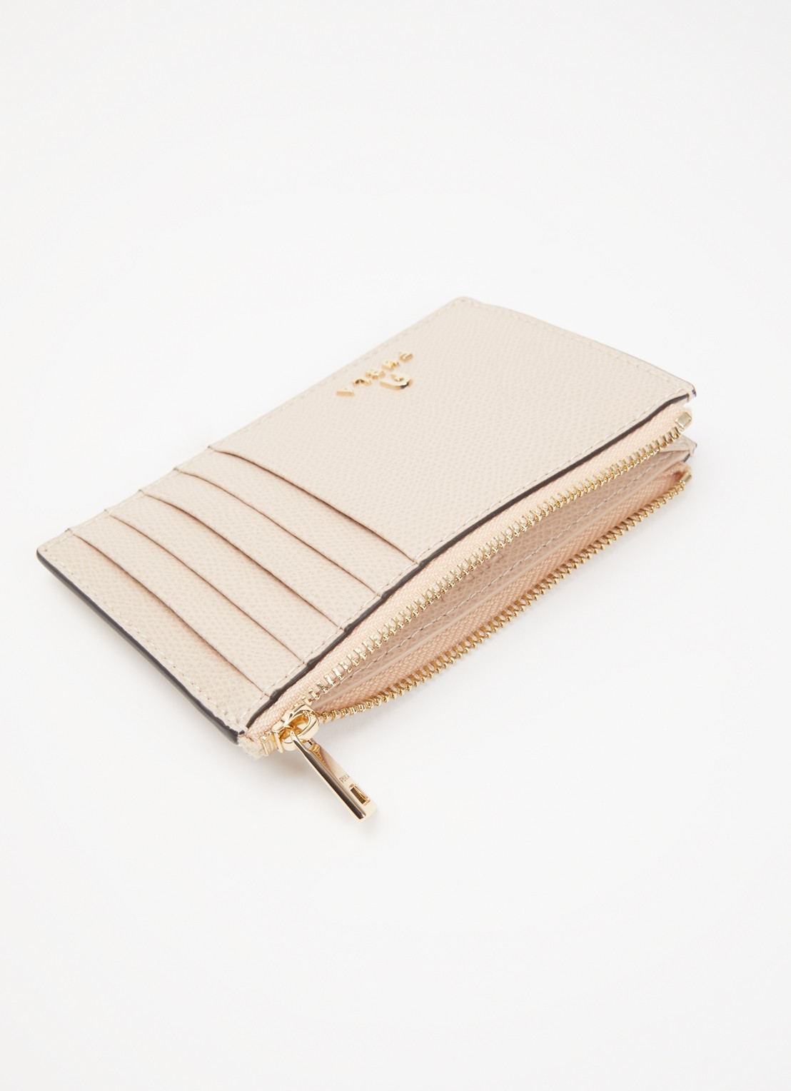 FURLA Camelia M pasjeshouder van leer - voorkant 2 beige