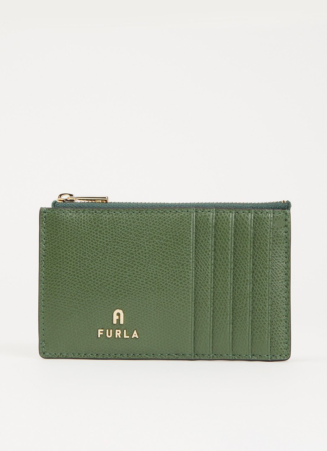 FURLA Camelia M pasjeshouder van leer - voorkant groen
