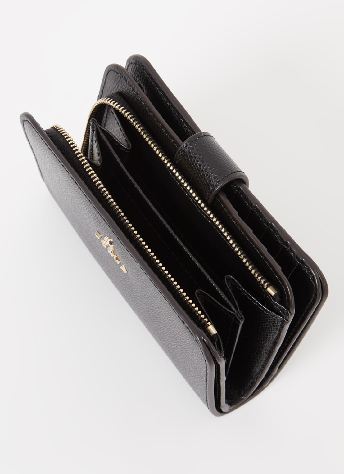 FURLA Camelia portemonnee van leer - voorkant 2 zwart