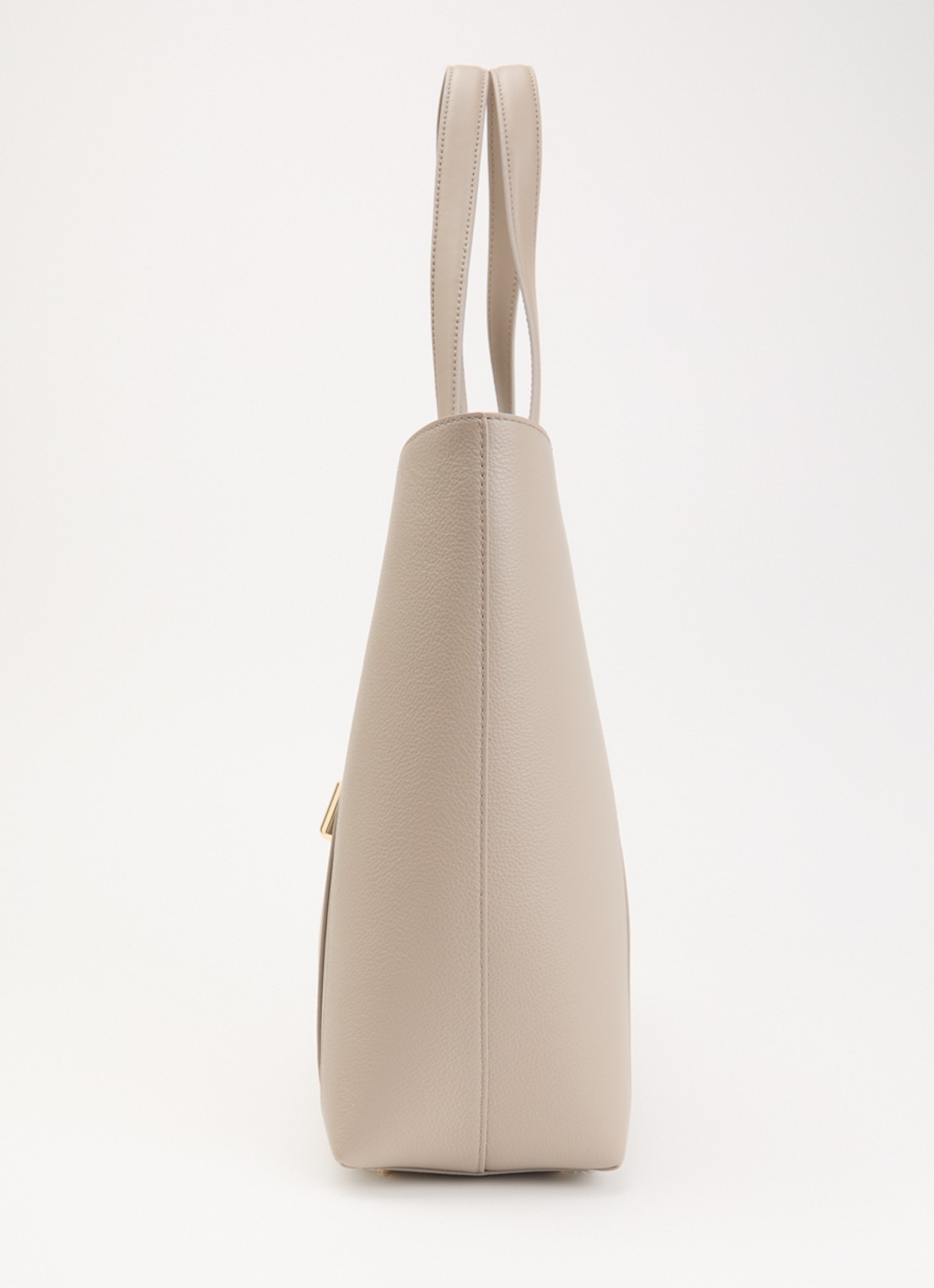 FURLA Goccia L schoudertas van kalfsleer met logo - detail 3 naturel