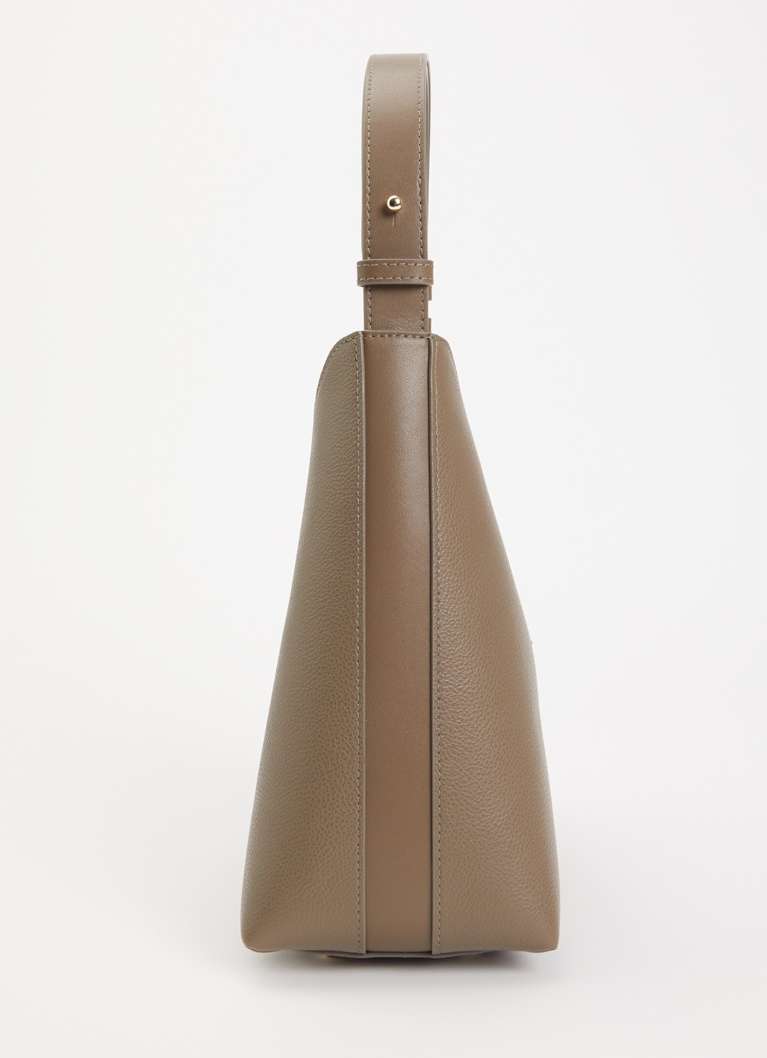 FURLA Goccia S schoudertas van leer met verstelbare schouderriem - detail 3 taupe