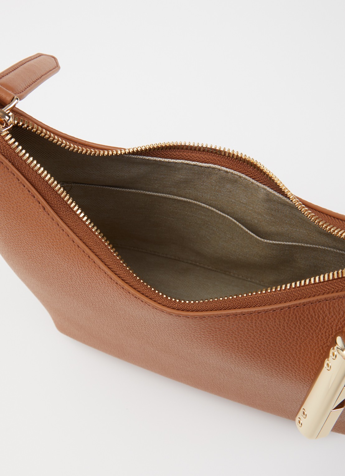 FURLA Goccia S schoudertas van leer  - detail 3 roestbruin