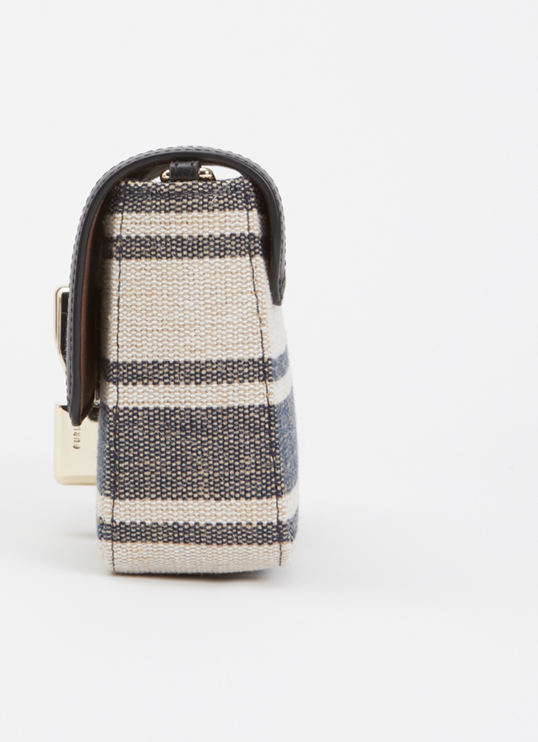 FURLA Iride S crossbodytas met afneembare schouderriem en details van leer - detail 4 donkergrijs