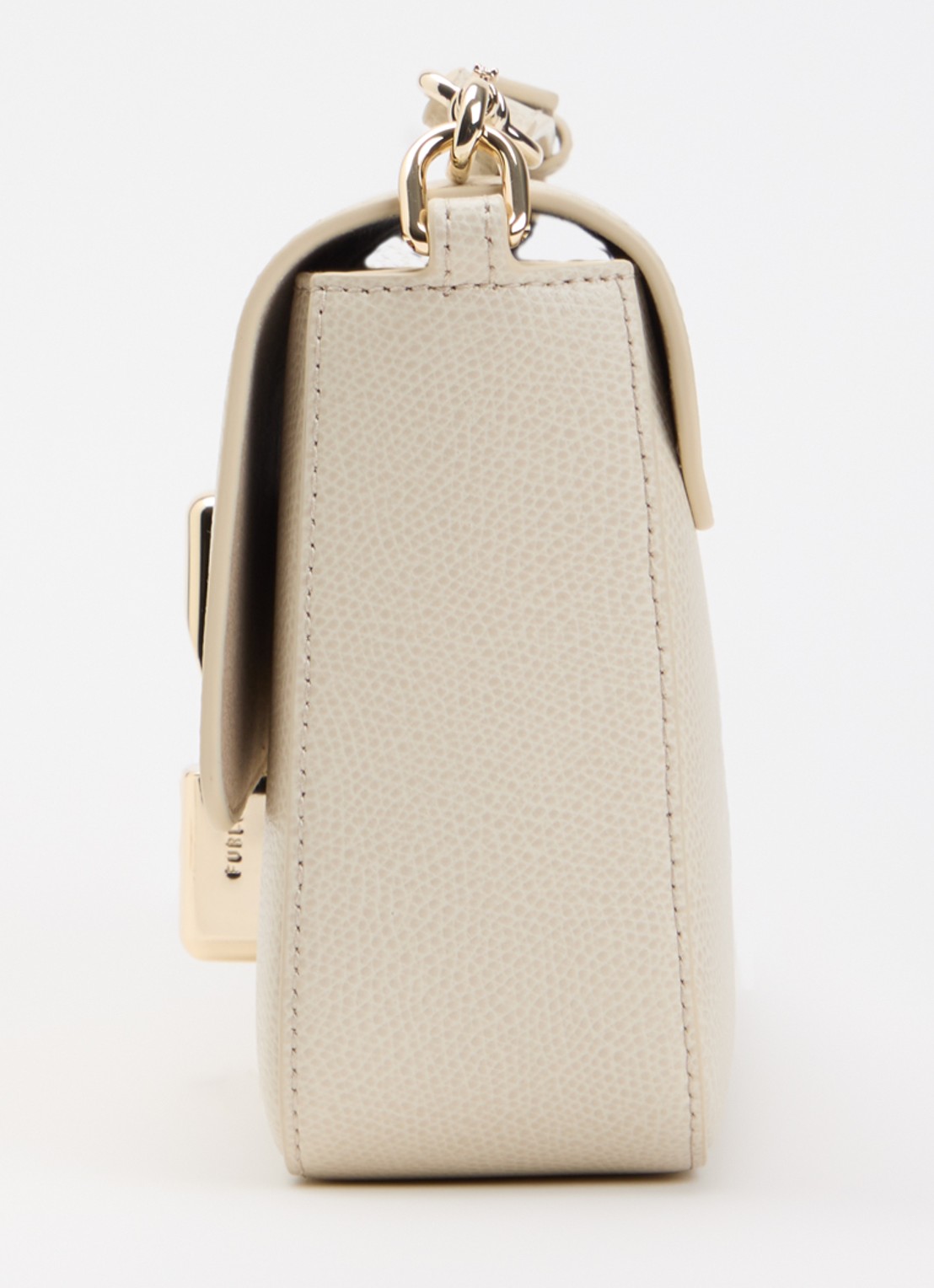 FURLA Iride S crossbodytas van leer met afneembare schouderriem - detail 3 beige