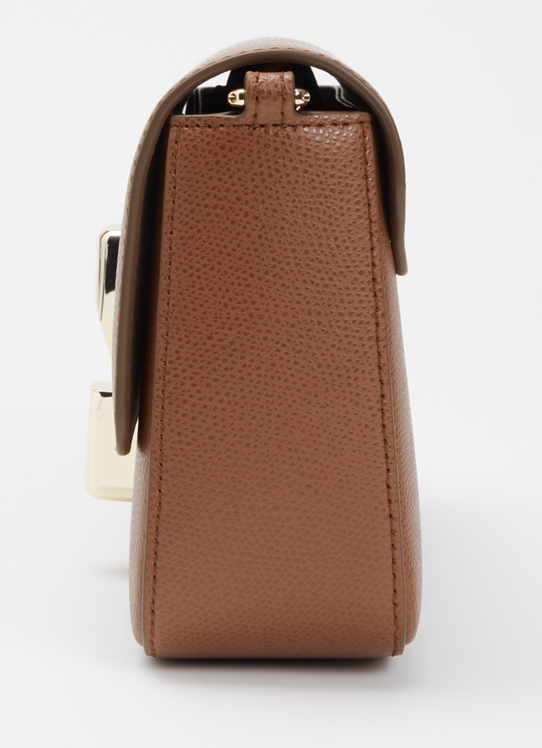 FURLA Iride S crossbodytas van leer met afneembare schouderriem - detail 3 cognac