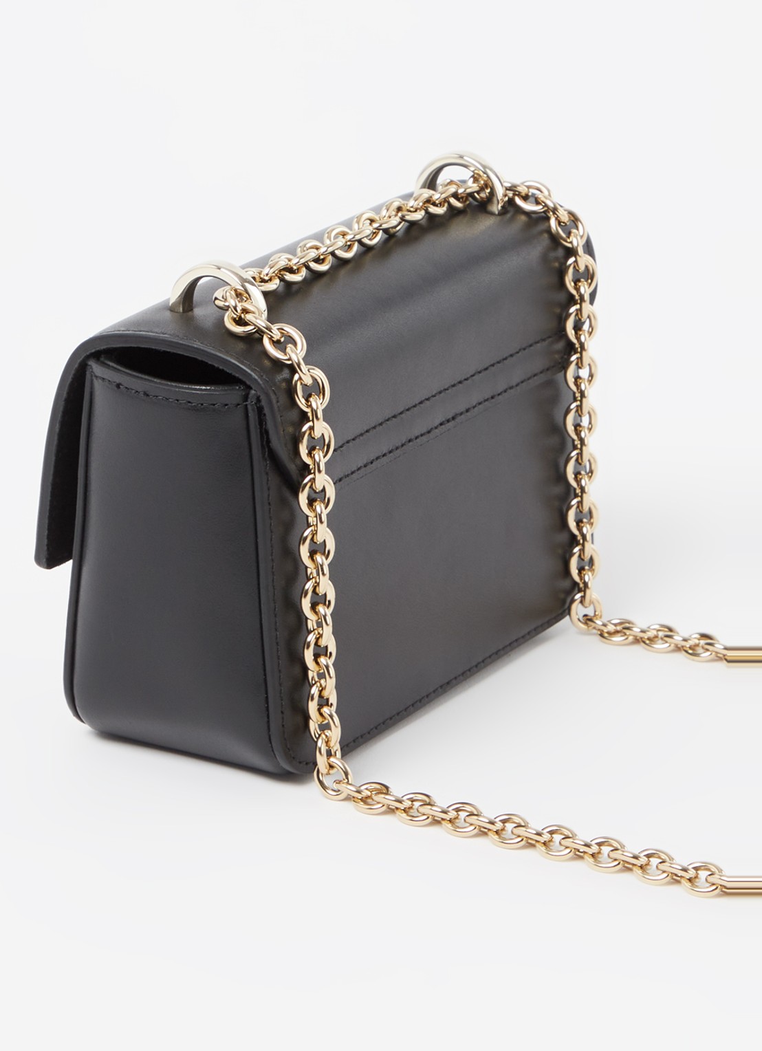 FURLA Metropolis Mini crossbodytas van leer - achterkant 4 zwart