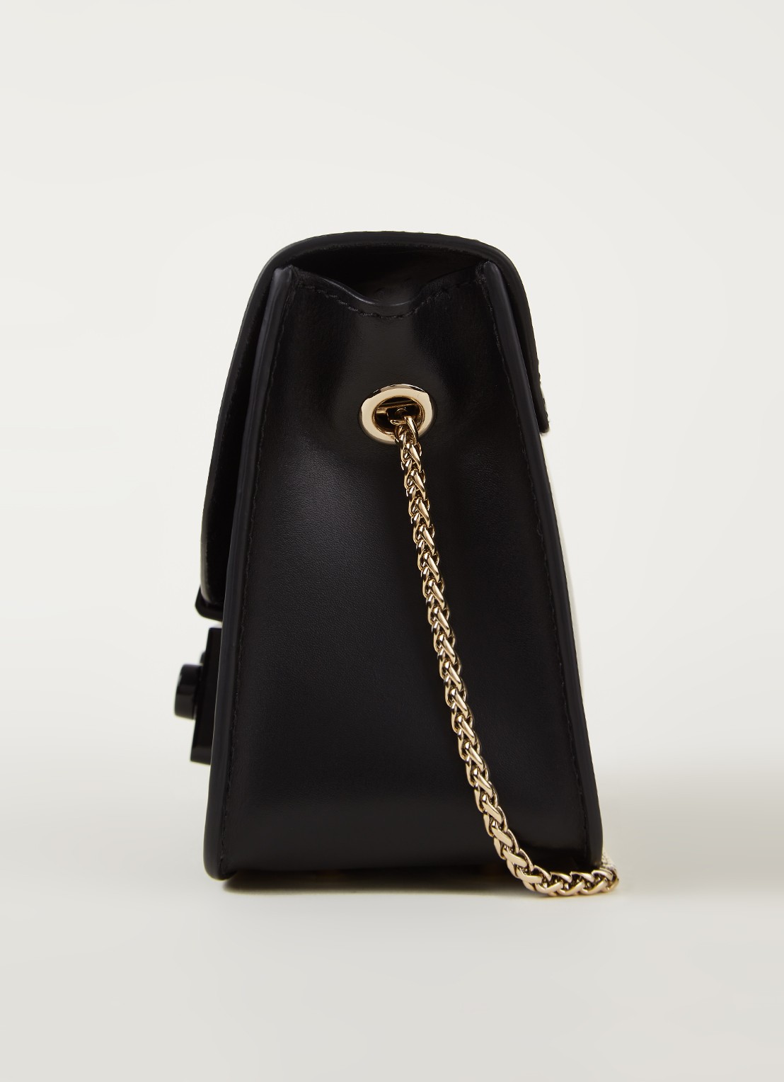 FURLA Metropolis Mini crossbodytas van leer - detail 3 zwart