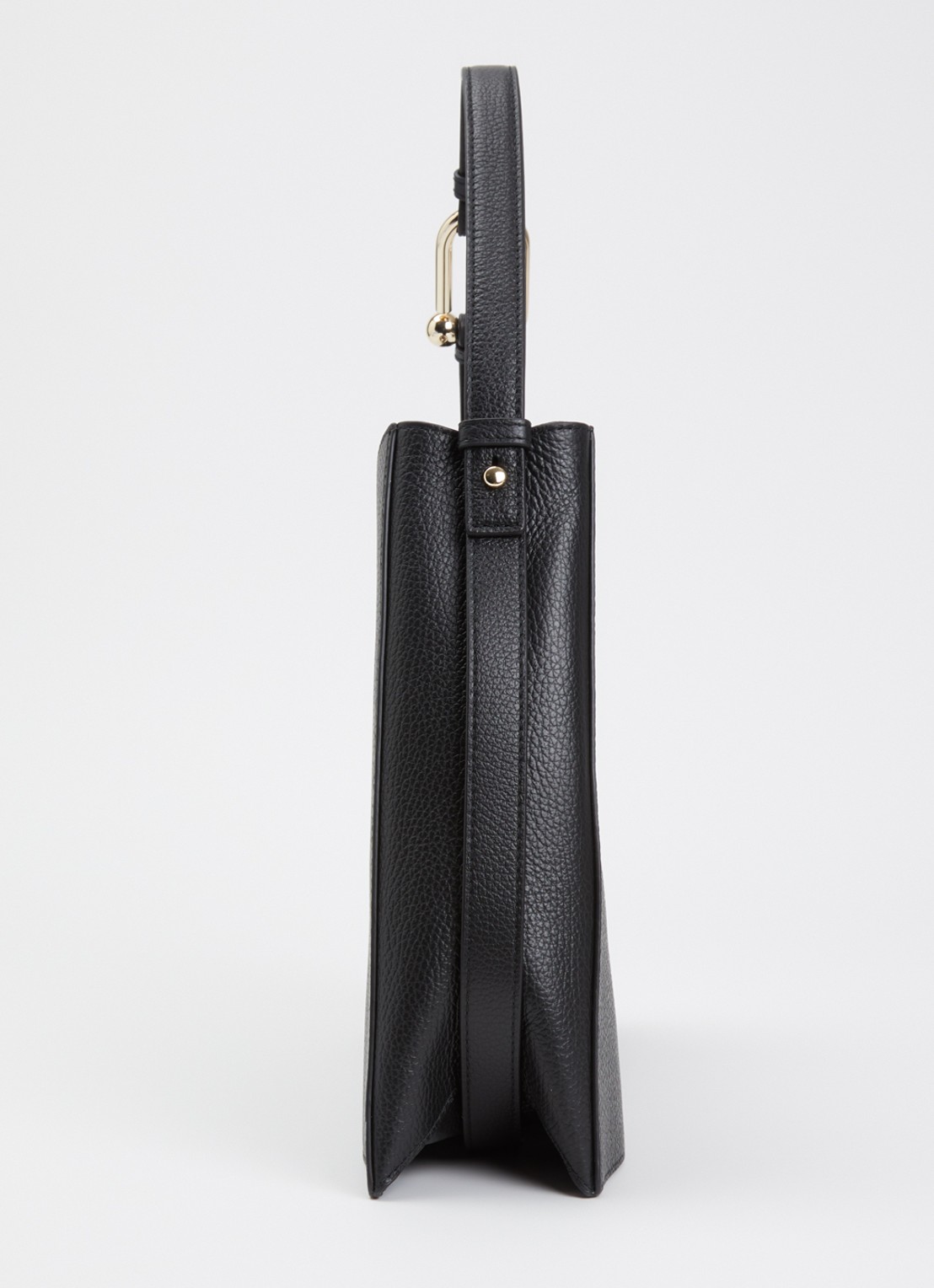 FURLA Nuvola L schoudertas van kalfsleer - detail 2 zwart