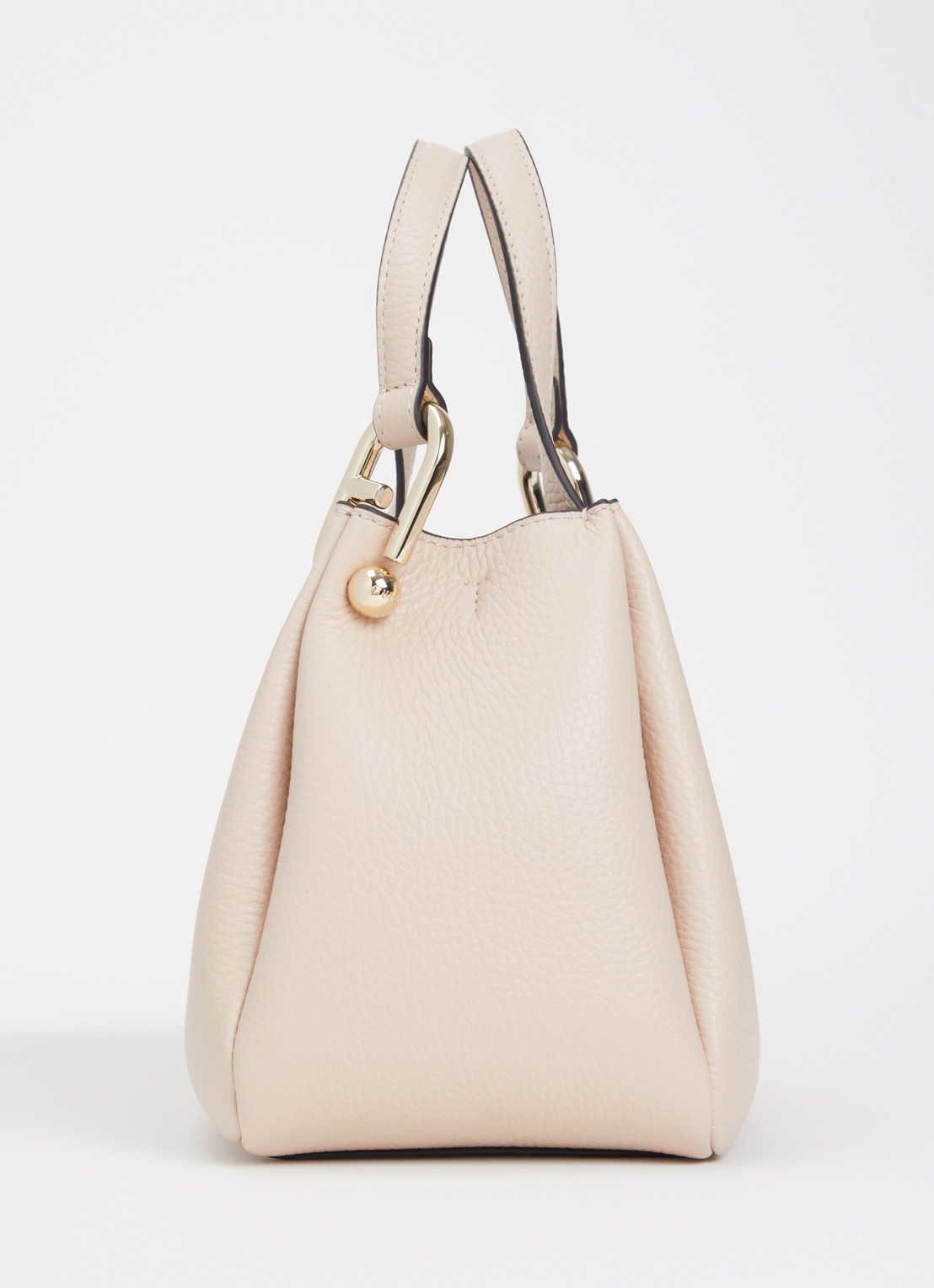 FURLA Nuvola Mini handtas van leer - detail 3 beige