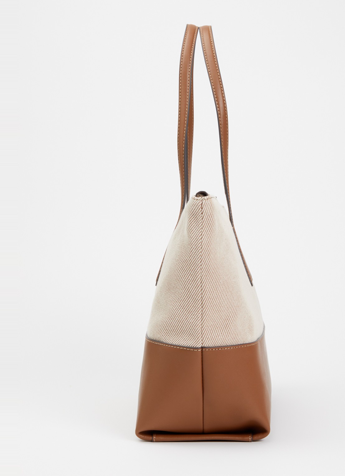 FURLA Olivia L schoudertas met details van leer - detail 4 cognac