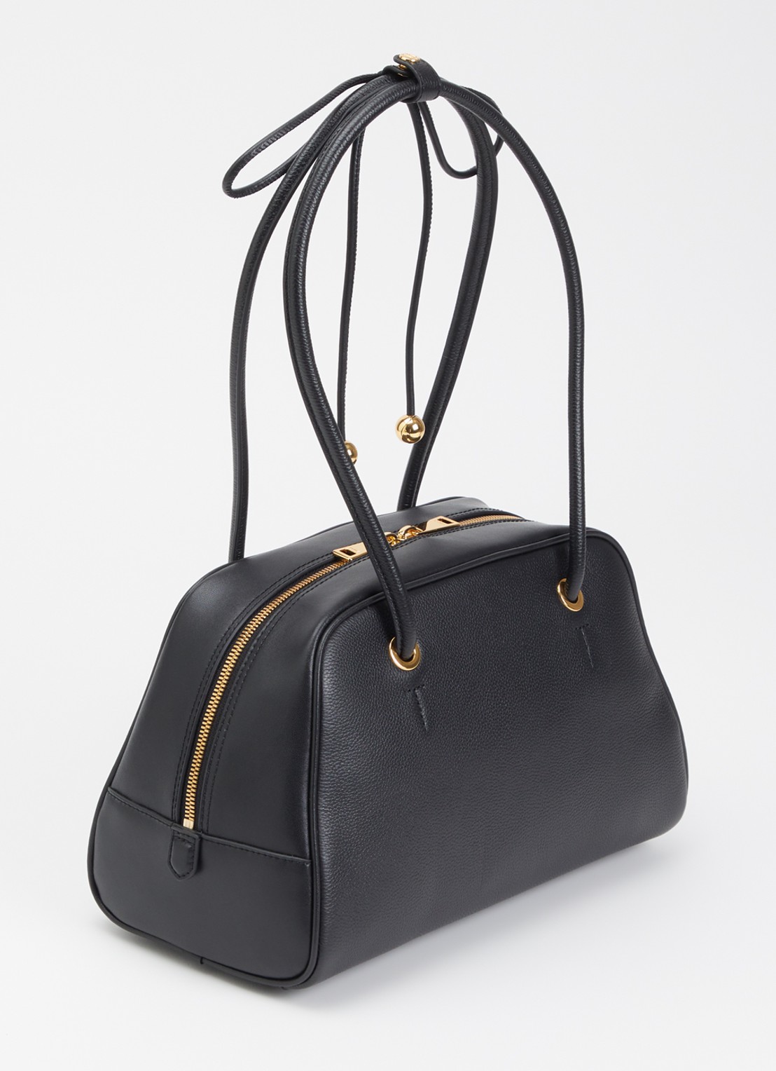 FURLA Poppy M schoudertas van leer  - achterkant 4 zwart