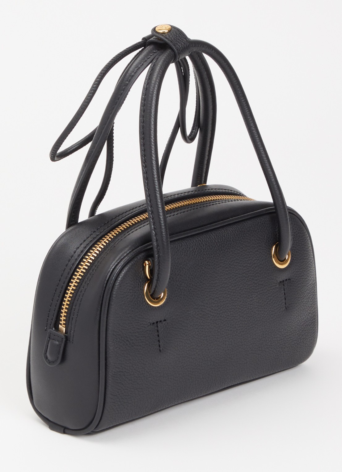 FURLA Poppy Mini handtas van leer - achterkant zwart