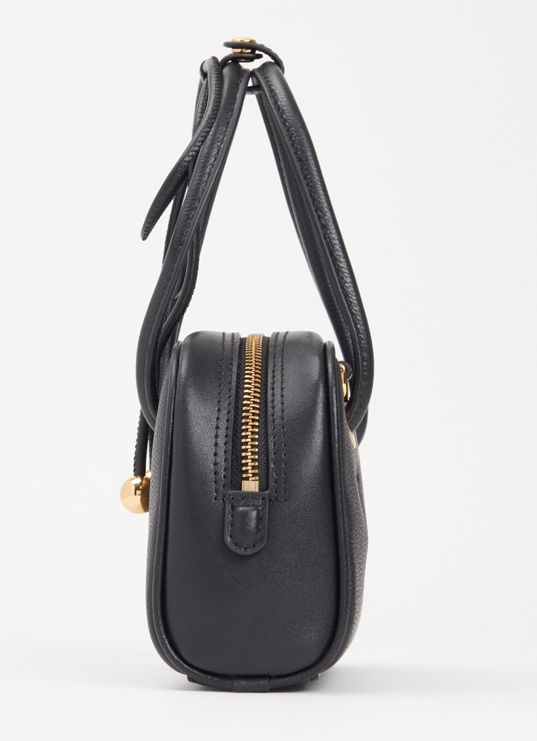 FURLA Poppy Mini handtas van leer - detail 3 zwart