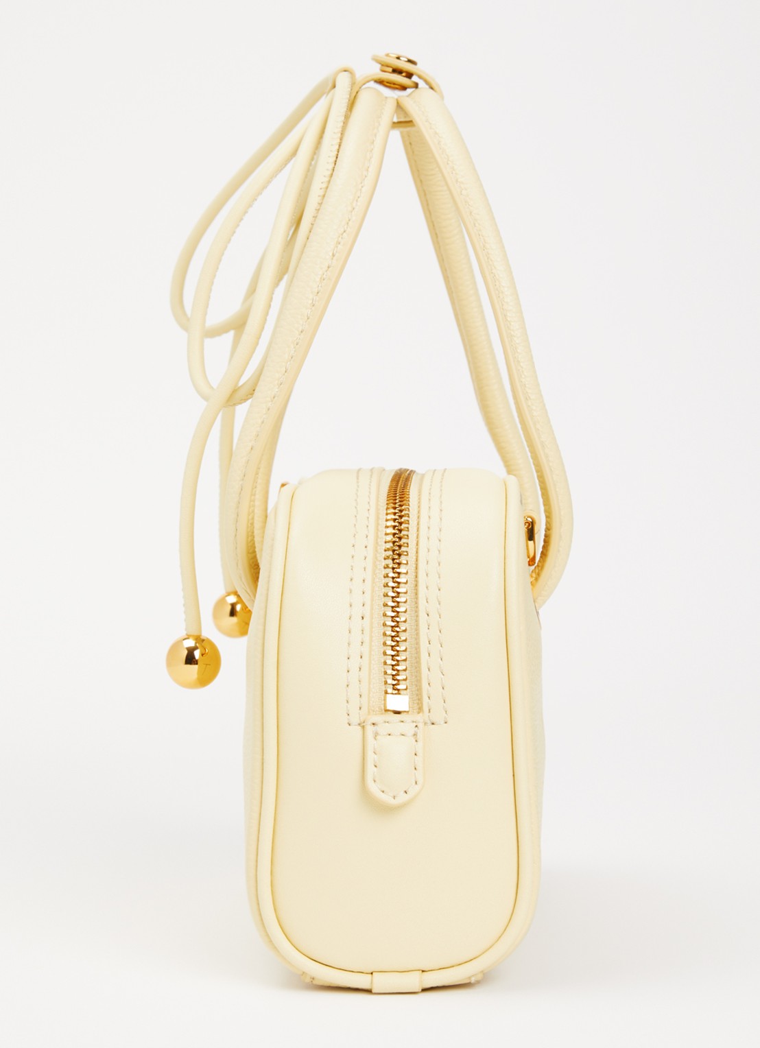 FURLA Poppy Mini handtas van leer - detail 4 lichtgeel