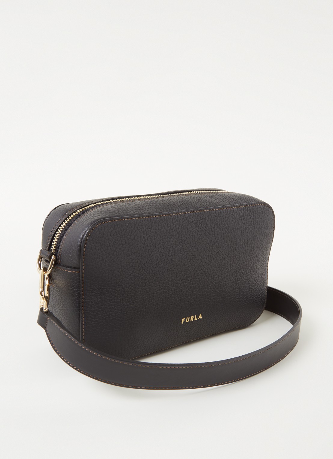 FURLA Primula S crossbodytas van leer - achterkant zwart