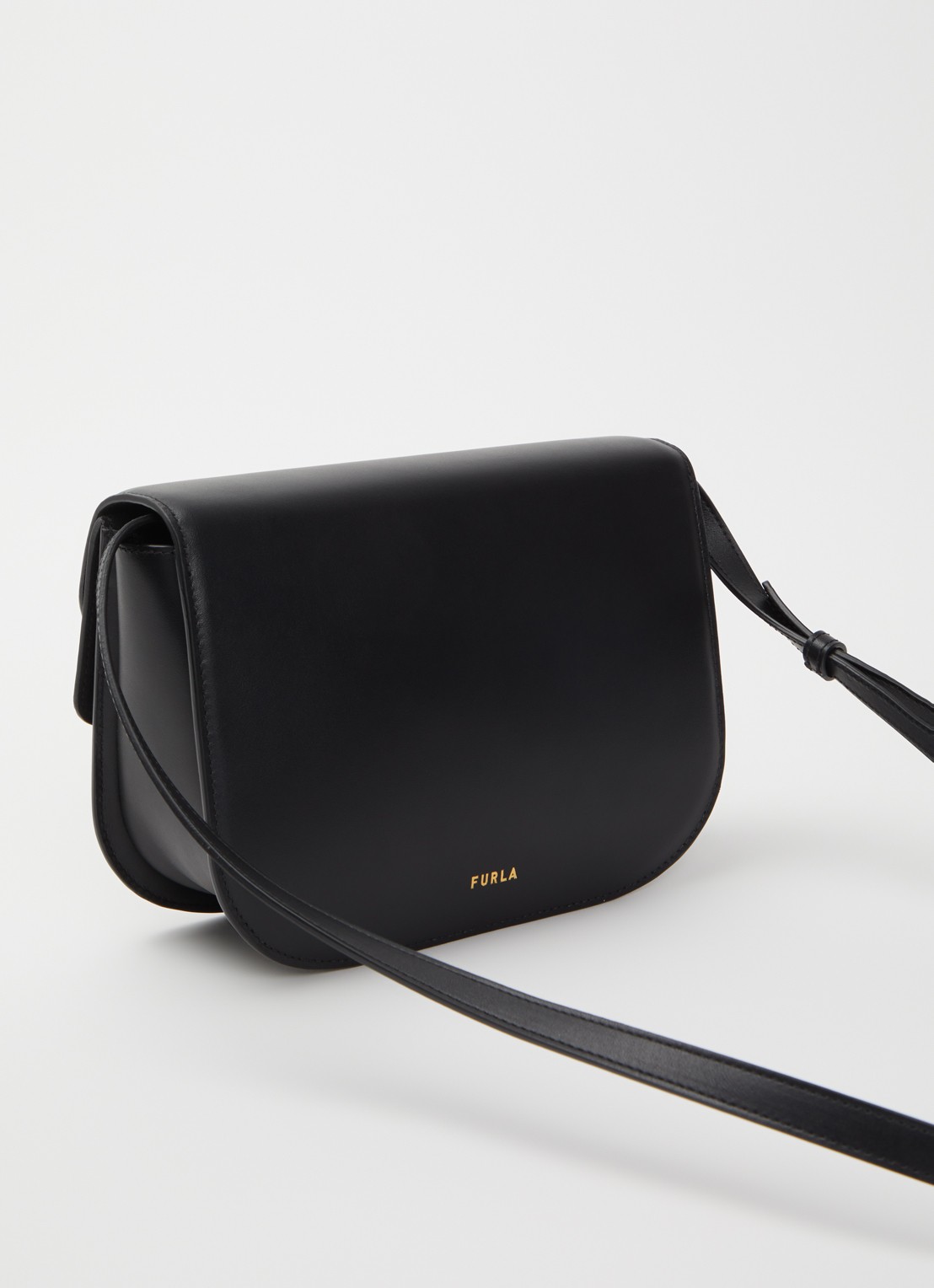 FURLA Sfera S crossbodytas van leer - achterkant 2 zwart