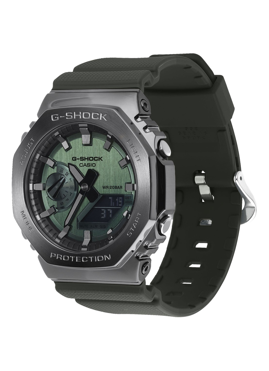G-Shock Classic horloge GM-2100B-3AER - detail 2 groen