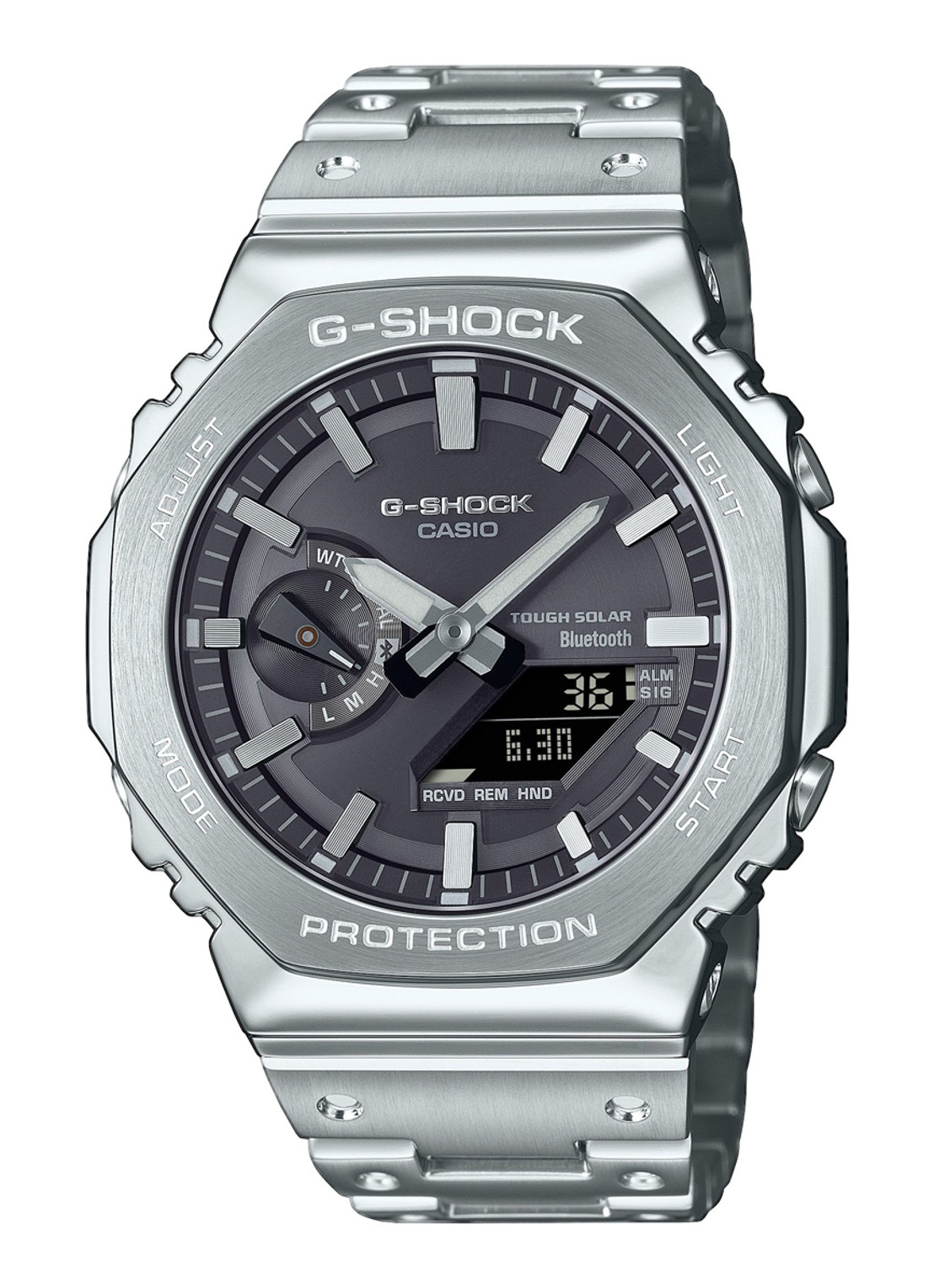 G-Shock G-Shock Full Metal horloge GM-B2100SD-1AER - voorkant zilver