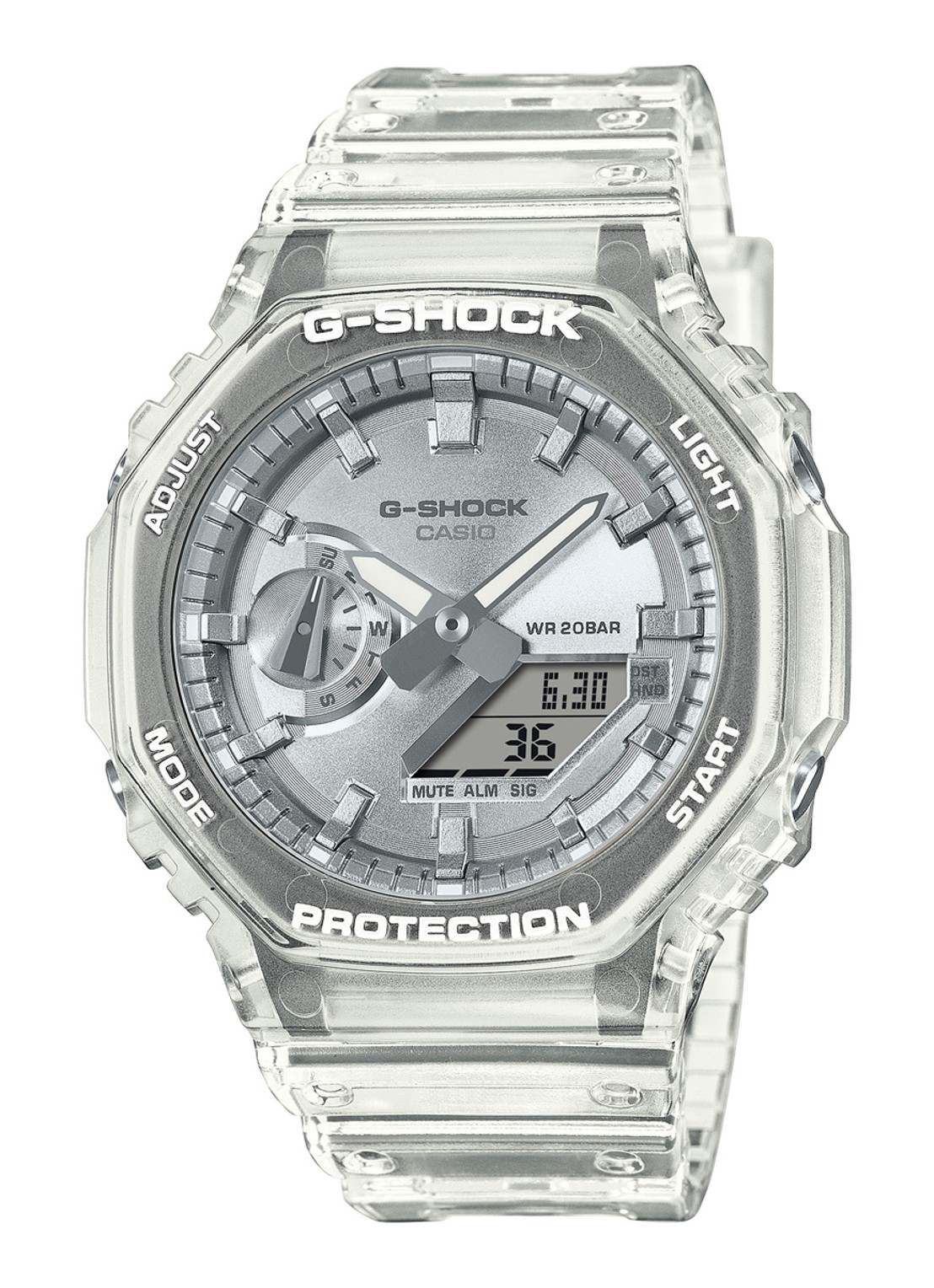 G-Shock G-Shock horloge GA-2100BM-7A8ER - voorkant blauw