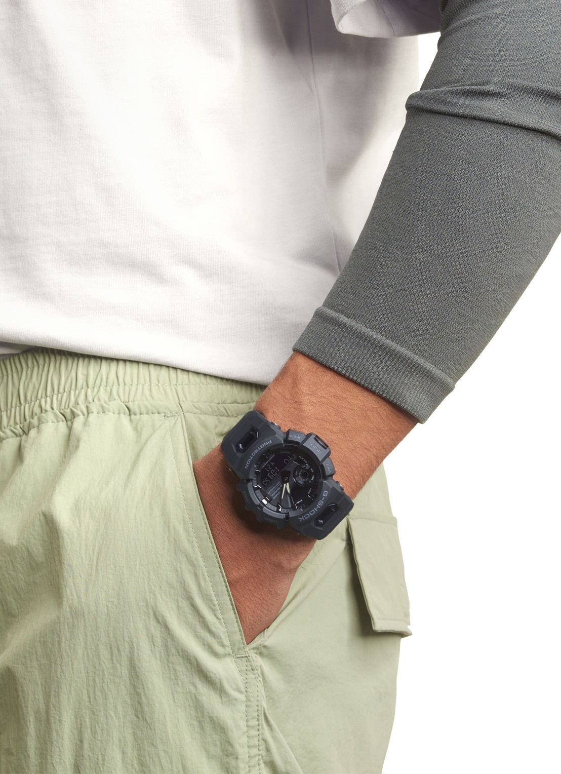 G-Shock G-Squad horloge GBA-900 - detail zwart
