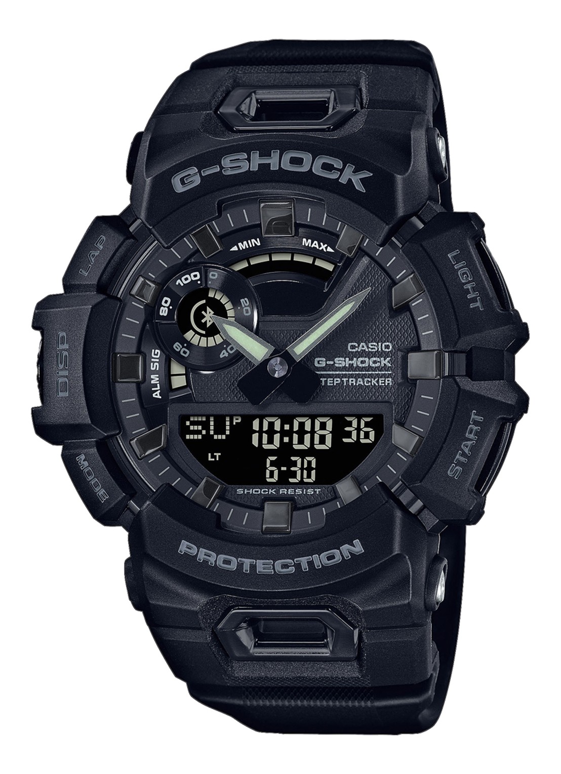 G-Shock G-Squad horloge GBA-900 - voorkant 4 zwart