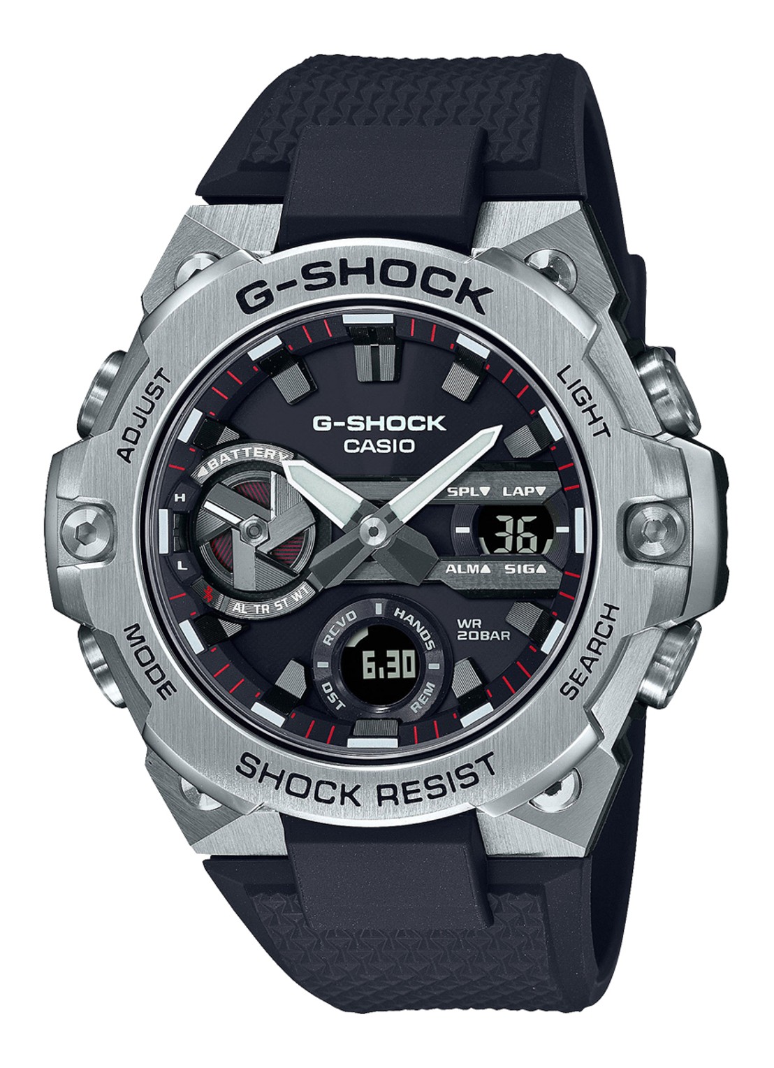 G-Shock G-STEEL horloge GST-B400 - voorkant zilver