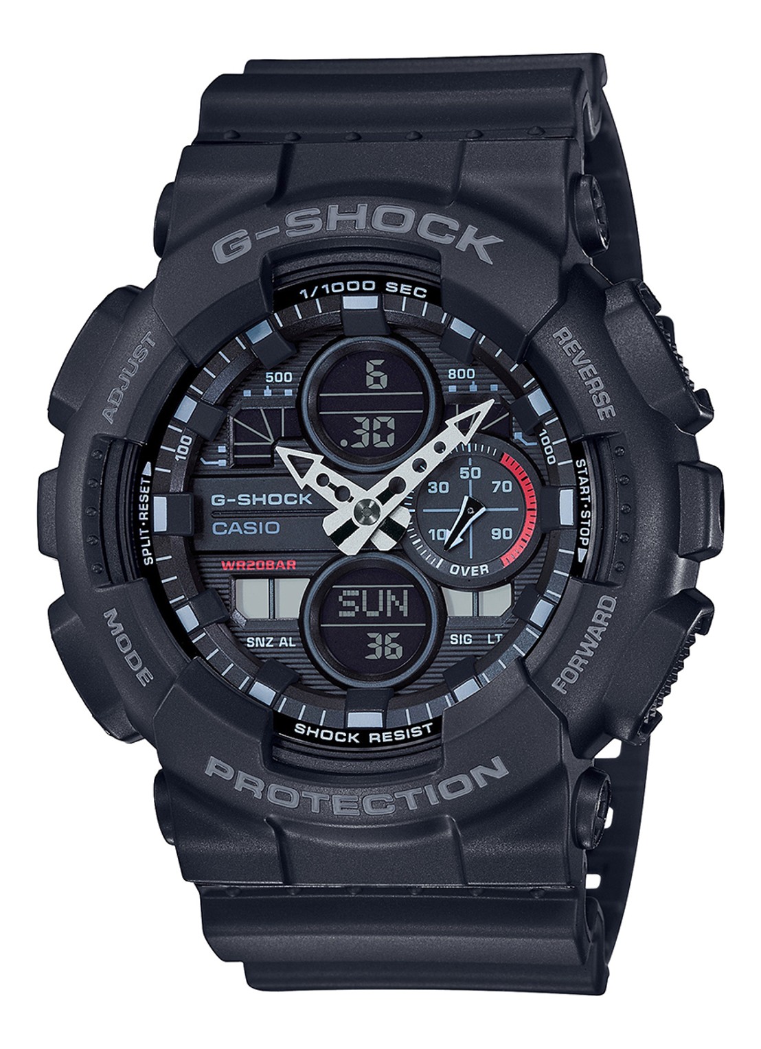 G-Shock Horloge GA-140-1A1ER - voorkant donkerblauw