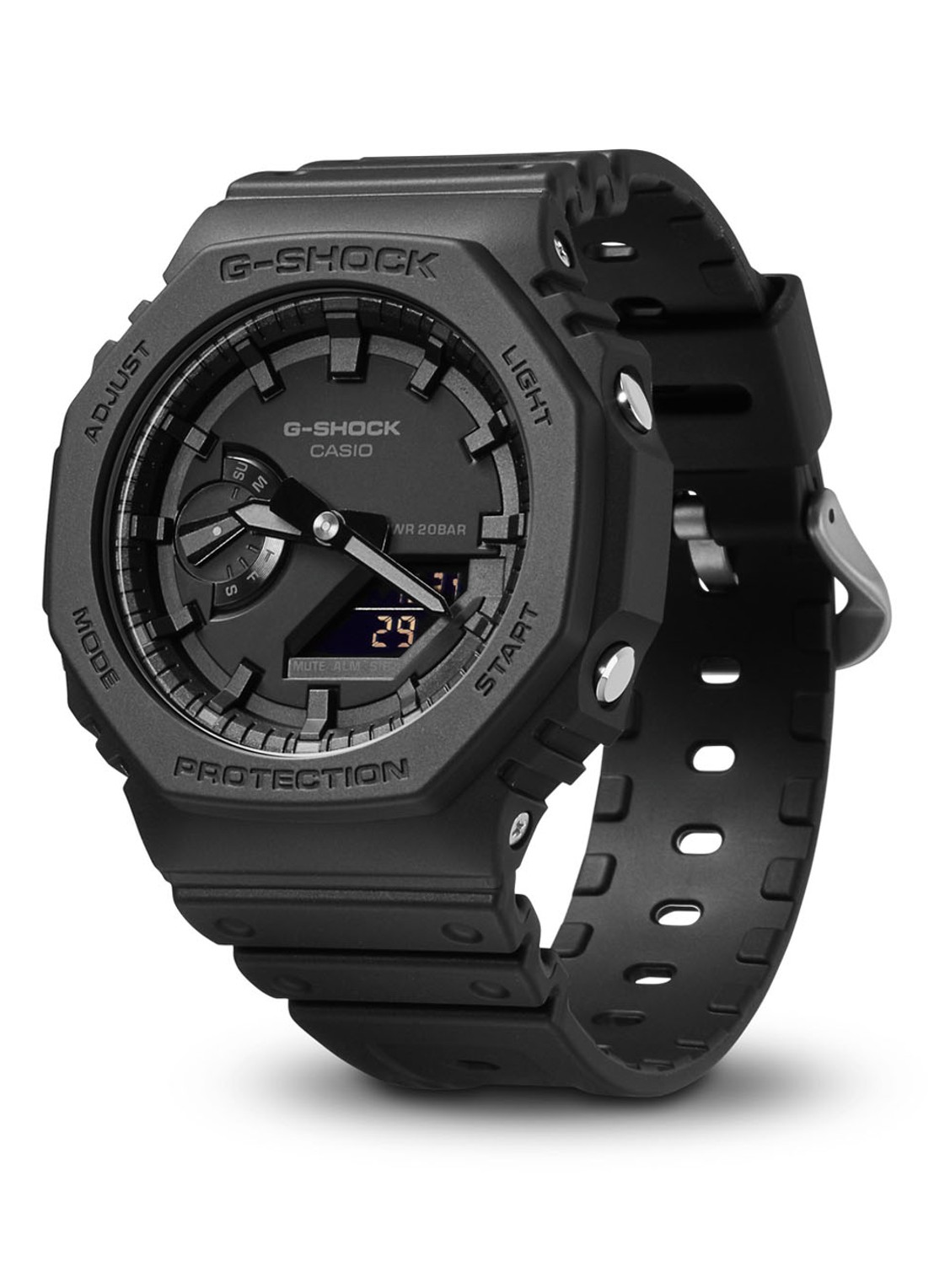 G-Shock Horloge GA-2100-1A1ER - voorkant zwart