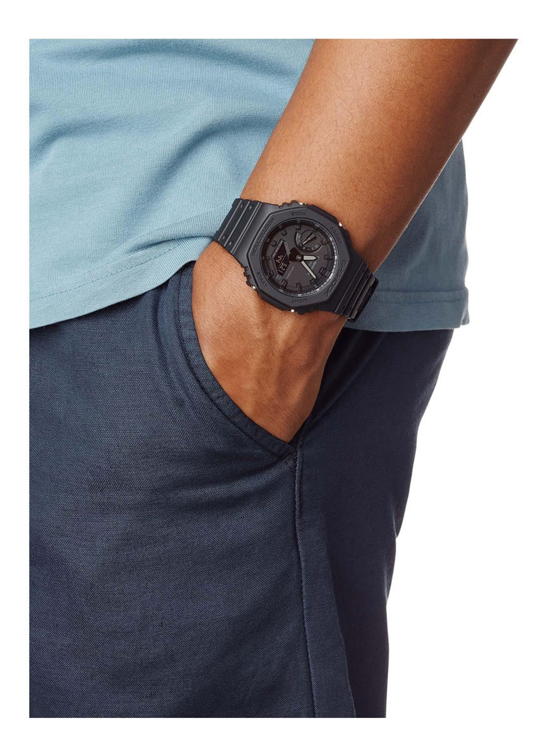 G-Shock Horloge GA-2100-1A1ER - voorkant 2 zwart
