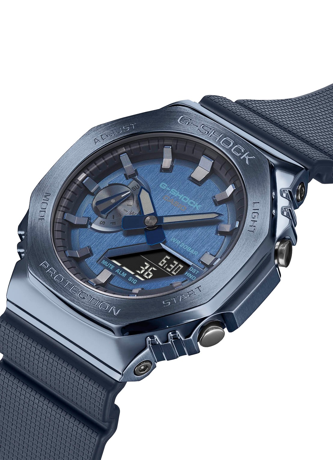 G-Shock Metal horloge GM-2100 - detail 5 donkerblauw