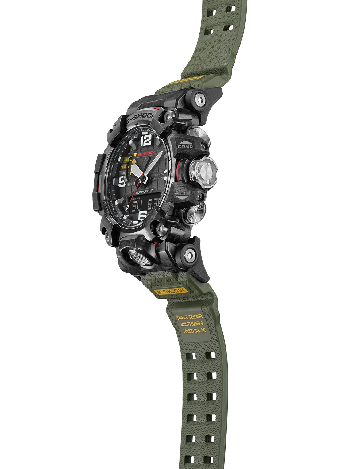 G-Shock Mudmaster horloge GWG-2000-1A3ER - voorkant 5 zwart