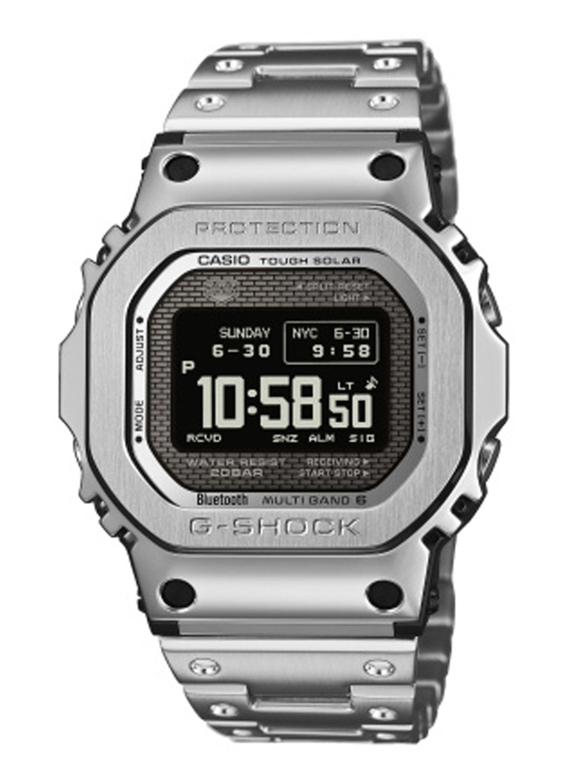G-Shock The Origin horloge GMW-BZ5000D-1ER - voorkant zilver