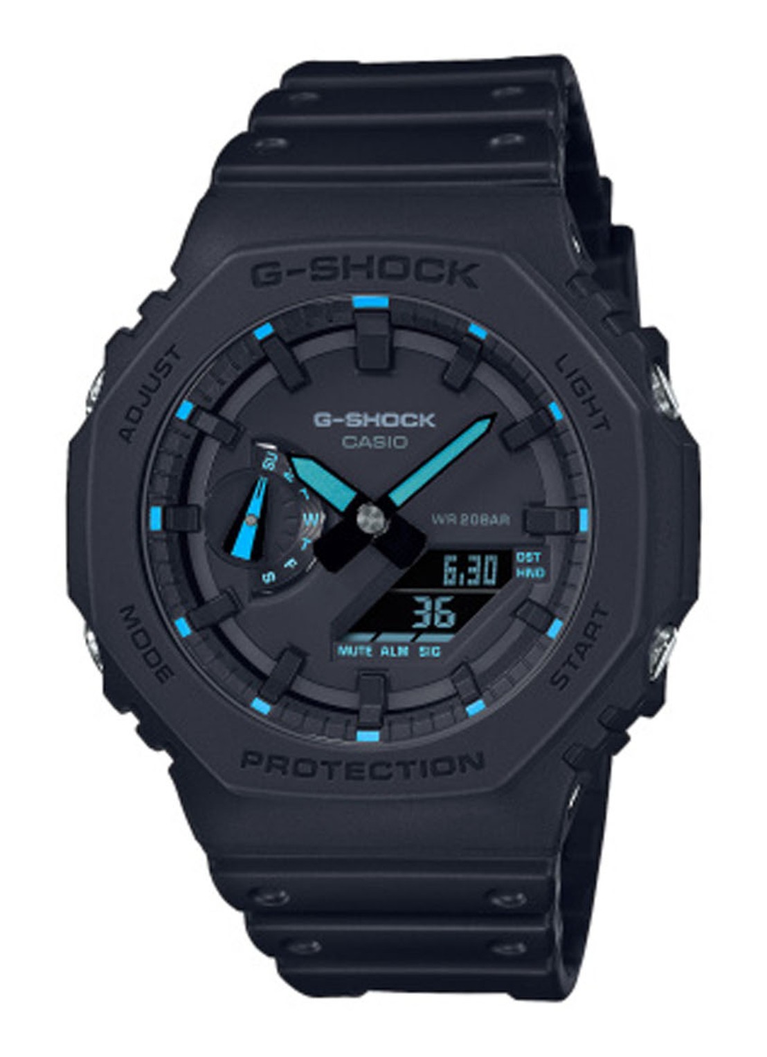 G-Shock Utility horloge GA-2100-1A2ER - voorkant zwart