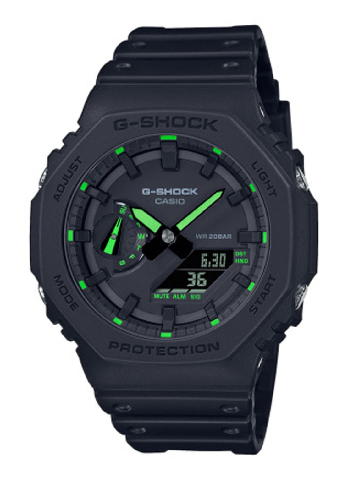 G-Shock Utility horloge GA-2100-1A3ER - voorkant zwart