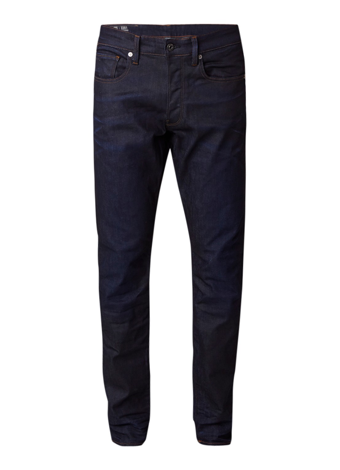 G-Star RAW 3301 High rise slim fit jeans met stretch - voorkant 4 indigo