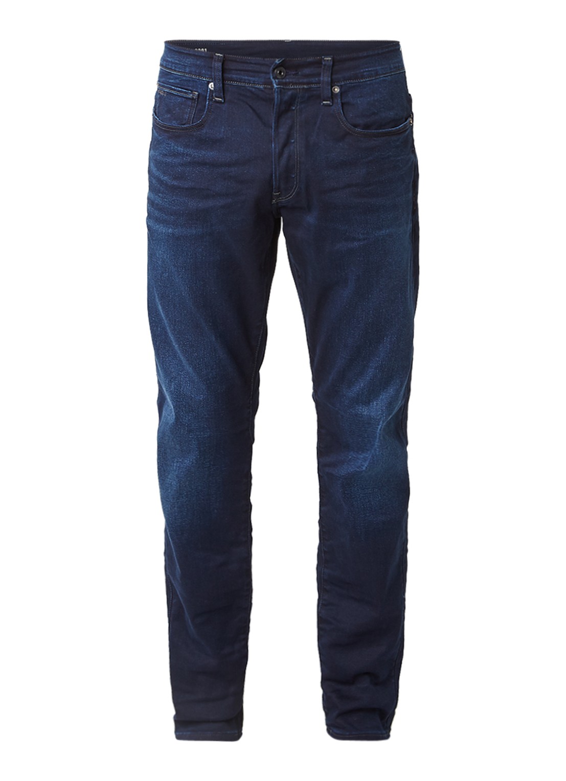 G-Star RAW 3301 Slander tapered jeans met donkere wassing - voorkant indigo