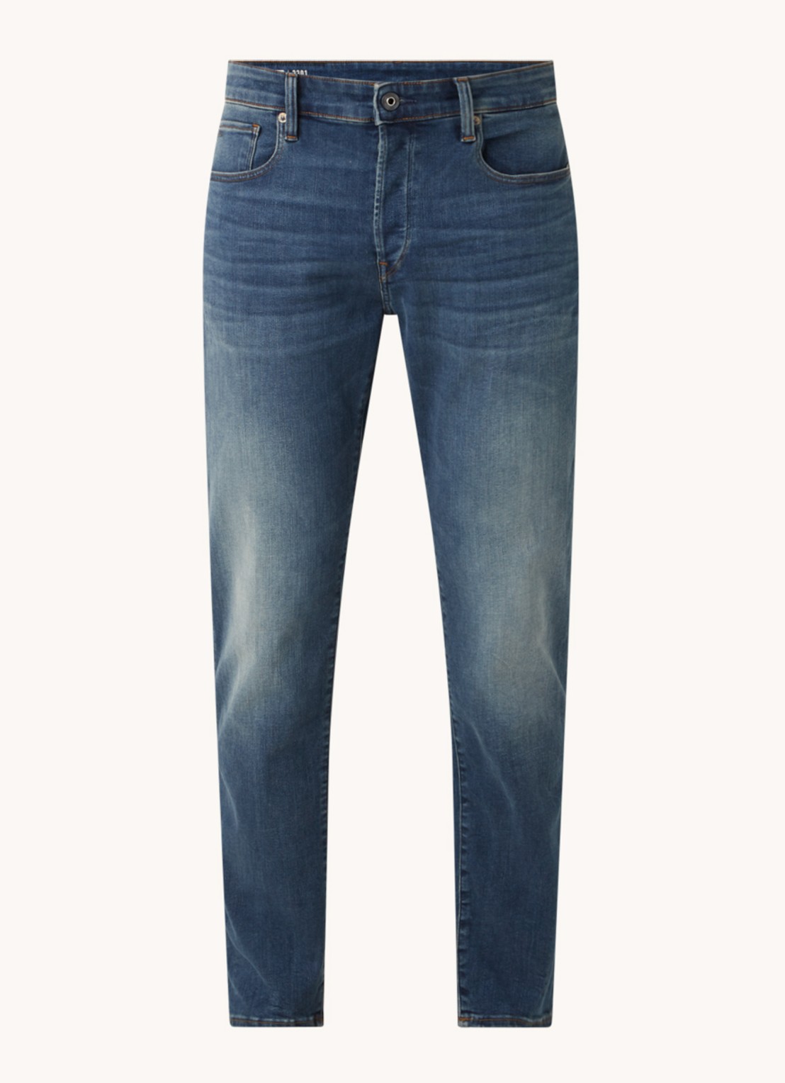 G-Star RAW 3301 slim fit jeans met stretch - voorkant 4 indigo