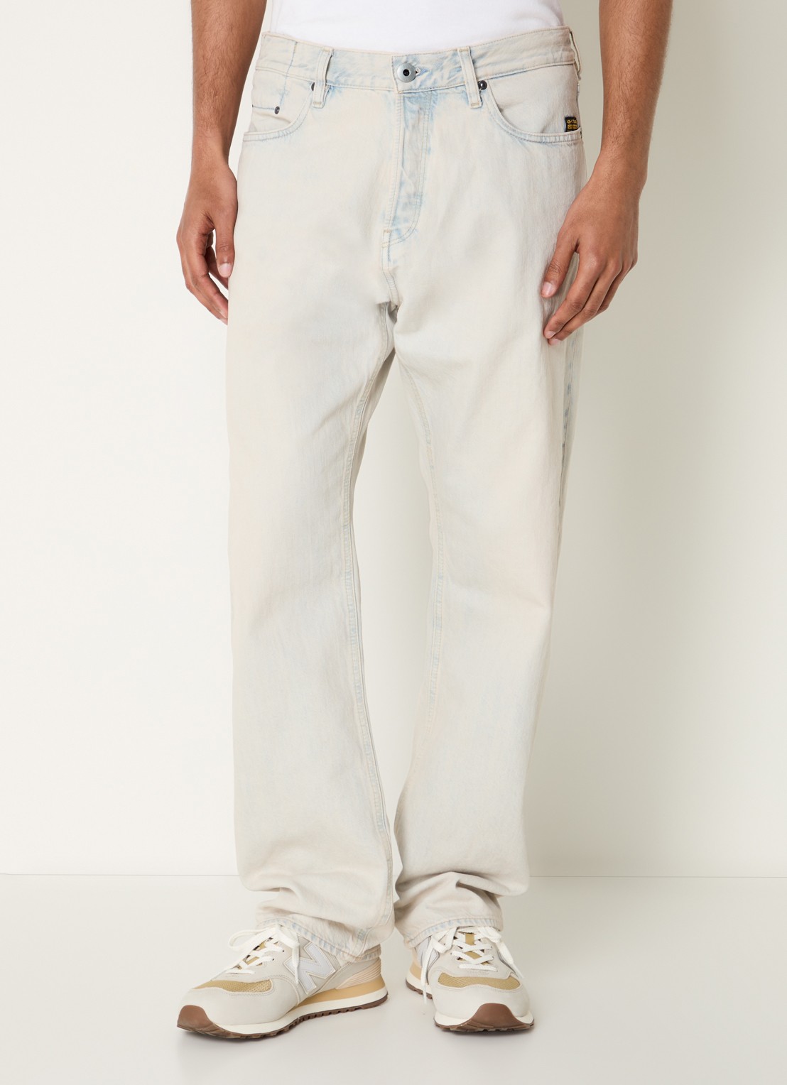 G-Star RAW Dakota loose fit jeans met gekleurde wassing - detail 4 beige