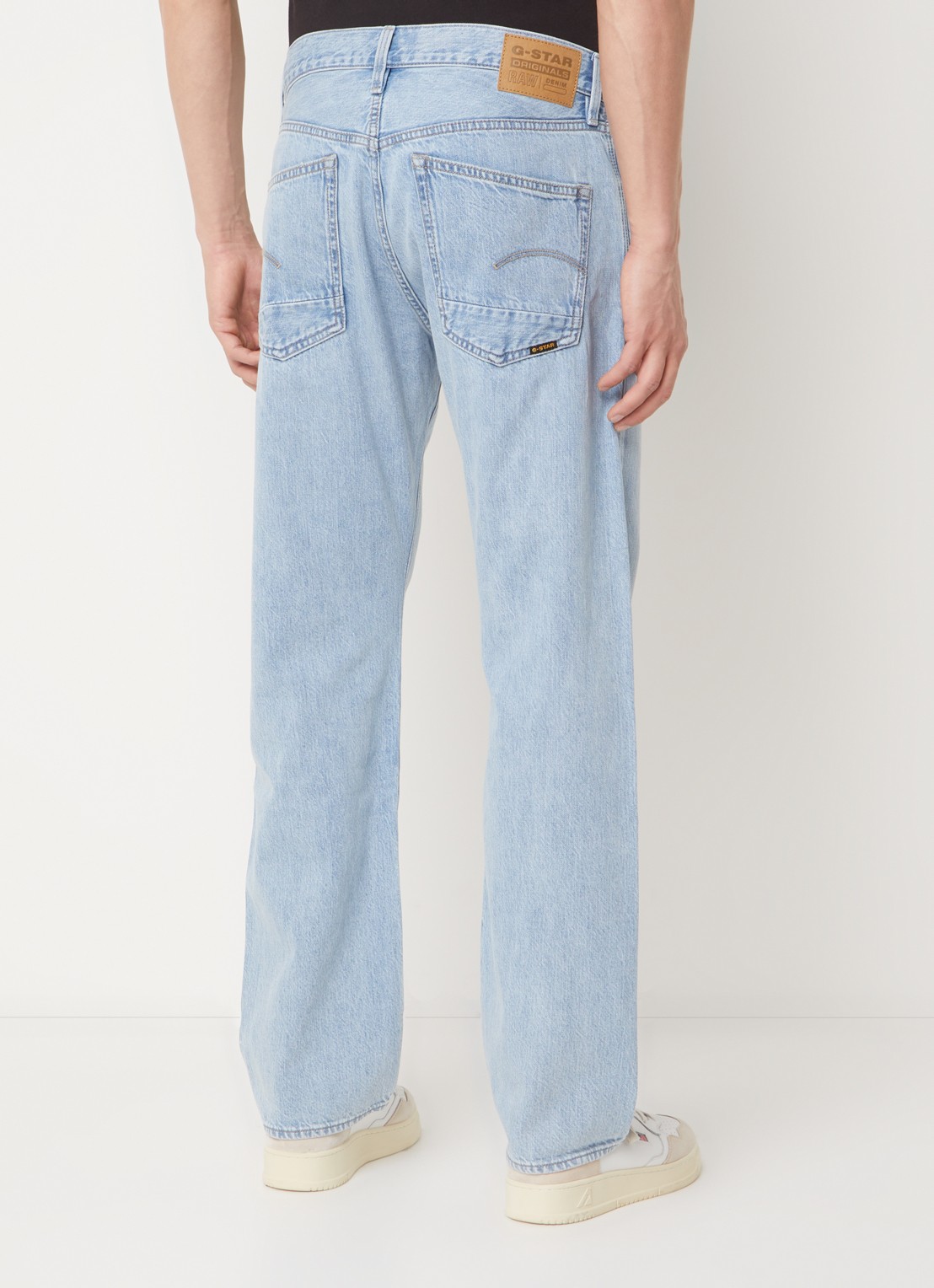 G-Star RAW Dakota straight leg jeans met lichte wassing - achterkant 5 indigo