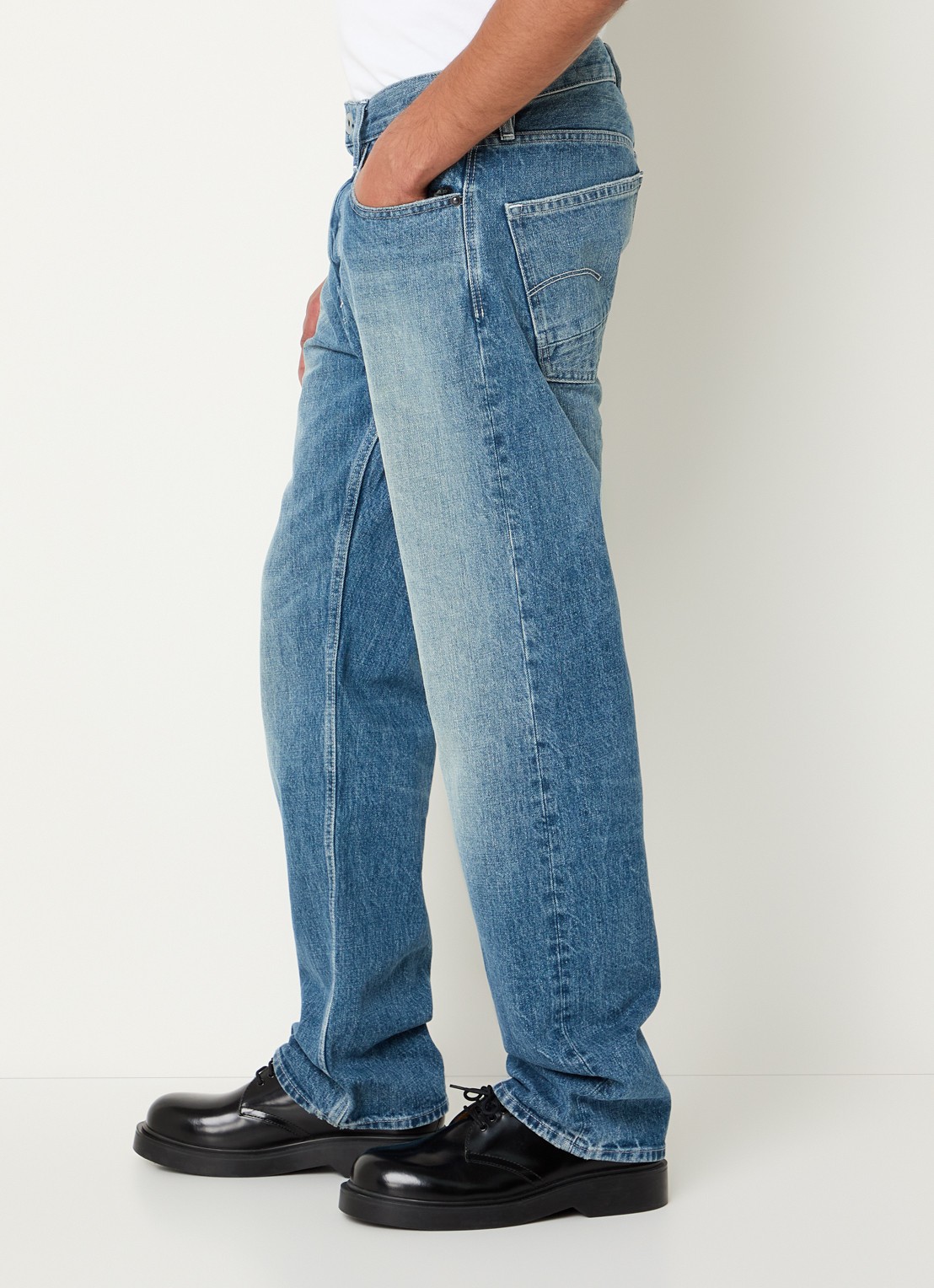 G-Star RAW Dakota straight leg jeans met steekzakken - detail 5 indigo
